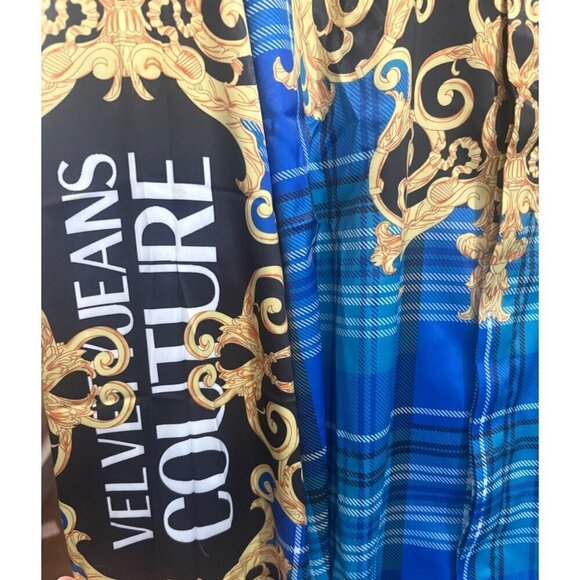 Mens GS Bogosse Classic 2XL Plaid & Baroque Long Sleeve Button-Up Shirt Blue/Bla - Picture 2 of 7